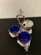 Salière double et moutardier