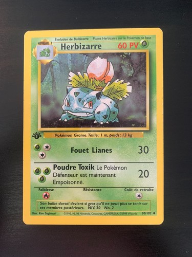 Carte pokémon herbizarre - carte, :