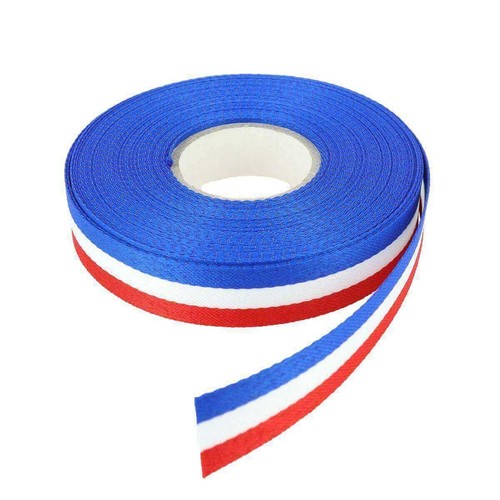 Ruban polyester tricolore