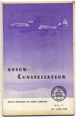 Rare revue avion constellation - avion,