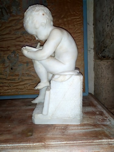 Enfant cherubin sculpture en - enfant,
