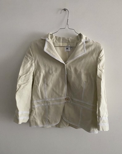 Veste blazer crème dentelle