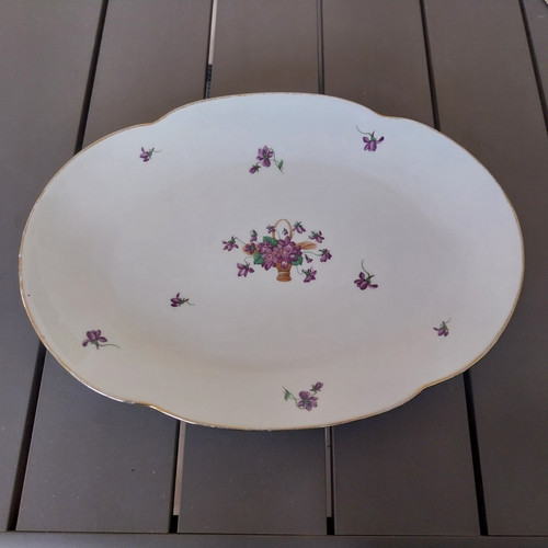 Ancien plat service en - plat,