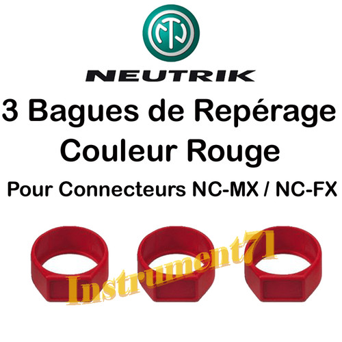 Anneaux couleur rouge - de,