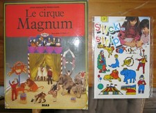 livre maquette predecoupe le cirque magnum freres zanelli  + stick-strip 