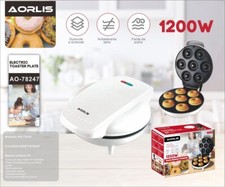 Machine À Beignets AORLIS AO-78247 1200W Antiadhésive 7 Beignets