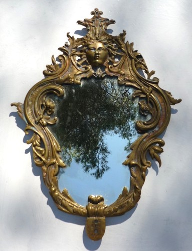 Miroir ancien bronze de - ancien,