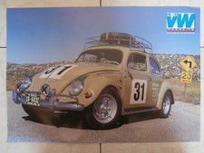 POSTER VOLKSWAGEN COX OVALE OLD-SPEED / COUPE KARMANN -  58 x 41 cm