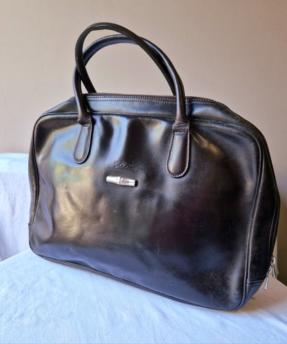Sac main longchamp cuir - main, en