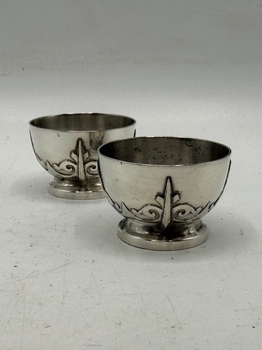 Paire salerons argent - de,