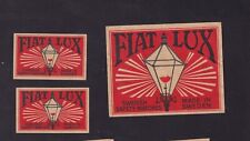 3 Ancienne  anciennes étiquette   Allumettes Suède BN167302 Fiat Lux
