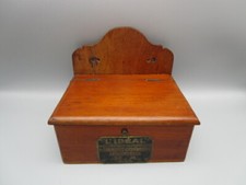 Distributeur de serviettes hygiénique ancien en bois