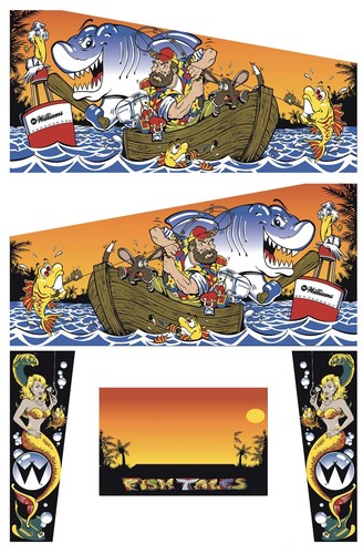 Stickers fish tales modele - fish,