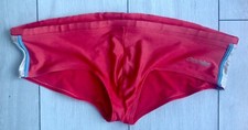 Maillot de bain Aussiebum Rouge Taille XL Short Nylon Retro Satin Shiny Gay