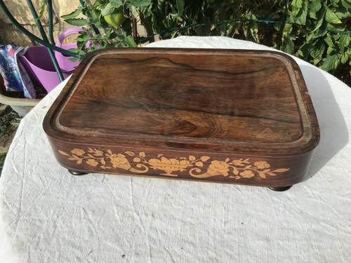 Socle bois marqueterie pour - en,