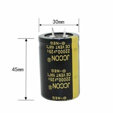 25V 22000uF Electrolytic Capacitor Audio amplifier capacitor Snap-in Radial