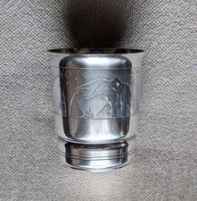 Timbale métal argenté