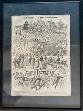 Vieux journaux, parution ancienne, encadrée , sous verre, Biarritz, Catelain.