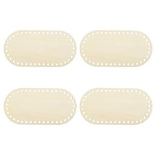 4Pcs Fond Panier Bois