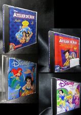 lot 4 JEUX VIDEO DISNEY PETITE SIRENE 2 PRINCESSES ALADDIN TOY STORY Game PC V.F