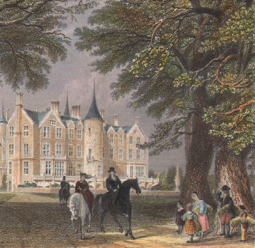 1837 gravure aquarellée - gravure,