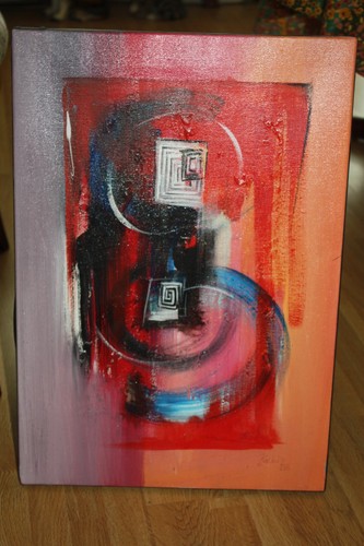 Tableau peinture signé - ,