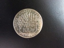 Pièce De 100 Francs De 1982 Type Panthéon En Argent