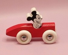 🎈* Ancien Jouet   VILAC Voiture Rouge Avec Mickey - Vers 1989