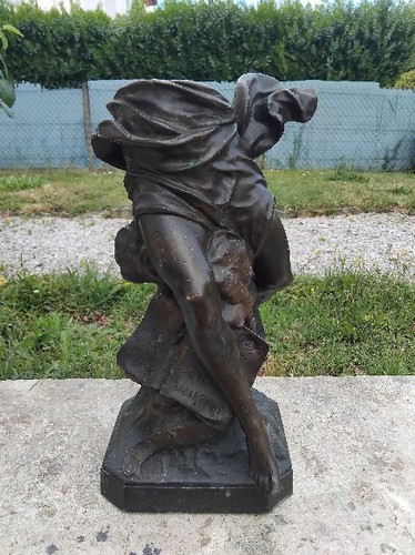 Ancienne sculpture bronze - , en