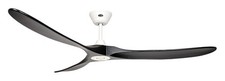 180cm Ventilateur de plafond Éco Genuino DC Blanc Noir 6 Vitesses Télécommande
