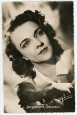 CARTE-PHOTO CP photographie, Jacqueline DELUBAC Studio HARCOURT