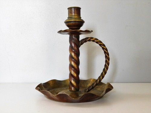 17cm ancien bougeoir - ancien, main