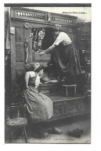Carte fantaisie lit clos - carte, le