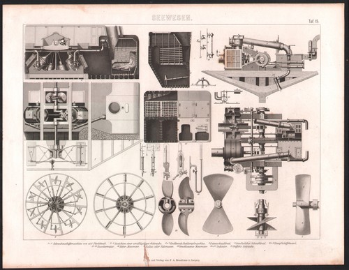 1875 gravure originale bateau - gravure,