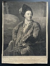 Gravure XVIIIème par Pierre Drevet - Portrait de Jean-Baptiste Forest