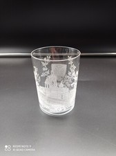 Verre gobelet en cristal de Saint-Louis gravé ,souvenir, Jeanne D'Arc  , signé .