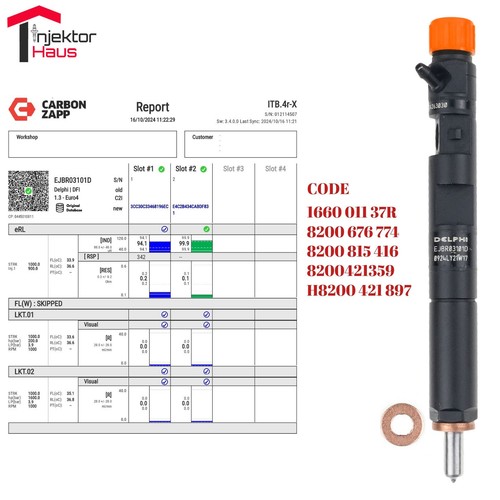 Ejbr03101d injecteur renault - ejbr03101d,