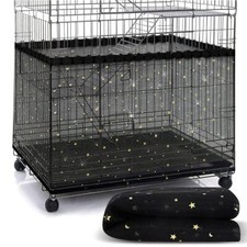 Filet Voliere - Ajustable Protection Cage Oiseaux Nylon aéré Attrape Graine C...