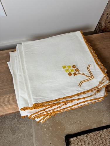 Lot serviettes anciennes - lot,