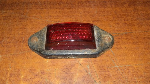 Feu rouge verre ancien - rouge,