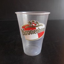 25 verres bière KRONENBOURG brasseurs depuis 1664 Art déco table INTRAPLAS N7436