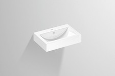 Lavabo Alape WT.PR585H, rectangulaire L : 585 mm H : 143 mm P : 405 mm, blanc,