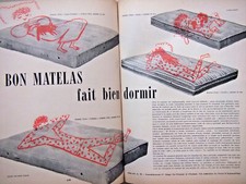 PUBLICITÉ 1955 TRÉCA BON MATELAS FAIT BIEN DORMIR SUPER PULLMAN CONFORT ANJOU