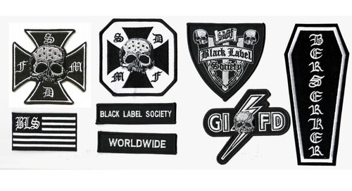 Heavy metal band black - metal,