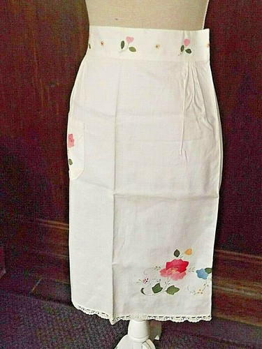 Tablier coton blanc - , avec