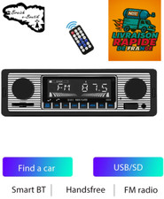 Autoradio rétro bluetooth - rétro,