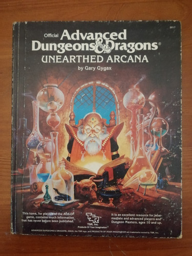 Unearthed arcana advanced - unearthed,