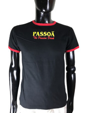 Passoa T-shirt Homme Noir Manche Courte Col Rond Haut Occasion Bonne Qualité T U