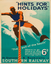 Affiche rétro ski nautique