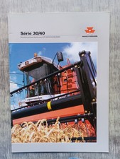 PROSPECTUS BROCHURE MOISSONNEUSE BATTEUSE MASSEY FERGUSON SERIE 30/40 NO TRACTOR